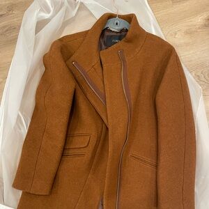 J CREW Cocoon coat in Italian stadium-cloth wool blend